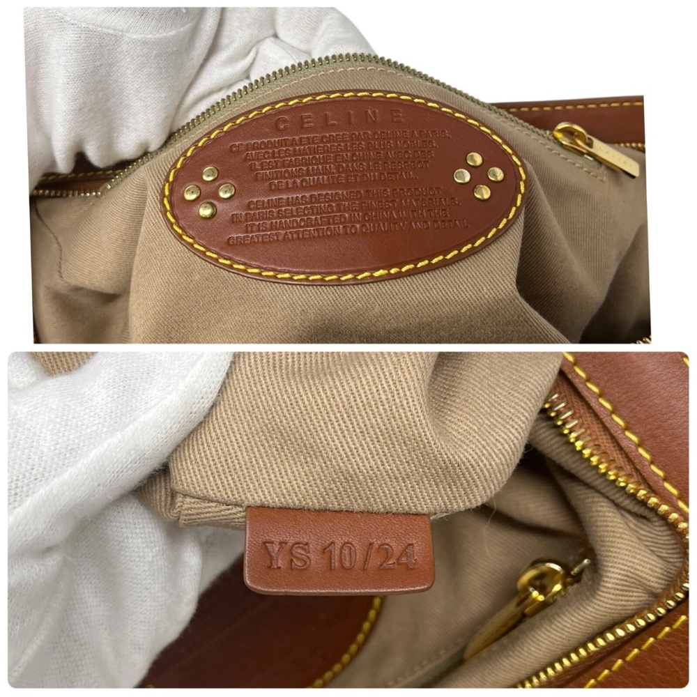 CELINE Vintage Macadam Canvas & Leather Satchel Doctor Bag, Stunning Condition - Picture 14 of 14